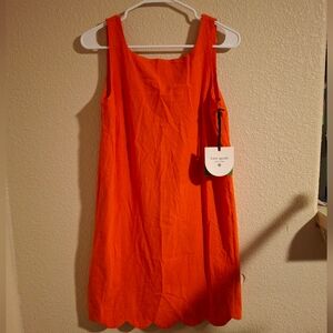 Kate Spade Orange Sleeveless Dress New Xs